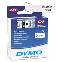 Feliratozó szalag DYMO D1 24mm x 7m átlátszó alapon fekete írásszín
