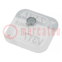 Batterie: Silberoxid; 1,55V; Knopfzelle,SR62; 10,5mAh; Ø5,8x1,6mm