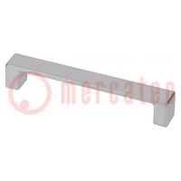 Holder; ZnAL; aluminium; H: 23.5mm; L: 140mm; W: 20mm; MODENA; handle