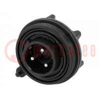 Connector: circular; socket; male; PIN: 3; Standard Buccaneer®