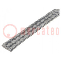 Braids; tape; Thk: 1.75mm; W: 11mm; 90A; Package: 1m