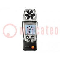 Thermoanemometer; 0.4÷20m/s; -10÷50°C; 0÷100%RH; IP10; Pocket