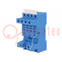 Socket; PIN: 8; 12A; 250VAC; 096.71; for DIN rail mounting