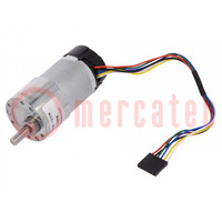 Motor: DC; with encoder,with gearbox; 12VDC; 7A; Shaft: D spring