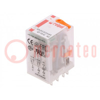 Relay: electromagnetic; DPDT; Ucoil: 110VAC; Icontacts max: 24A
