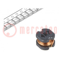 Inductor: wire; SMD; 4.7uH; 109mΩ; -40÷125°C; ±20%; 4x4.5x3.2mm