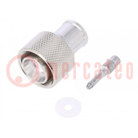 Connector: 4.3-10; male; for cable; straight; plug; 50Ω; IP68; 6GHz