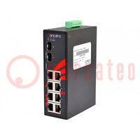 Switch Ethernet; non gestibile; Numero di porti: 10; 12÷48VDC