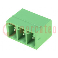 Pluggable terminal block; 3.81mm; ways: 3; straight; socket; male