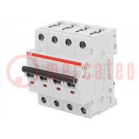 Circuit breaker; 230/400VAC; Inom: 20A; Poles: 4; Charact: B; 6kA