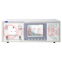 Multiméter: teljesítmény analizátor; Kijelző: LCD; 357x132x235mm