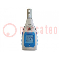 Termohigrómetro; LCD; 3 dígitos (999); -10÷50°C; 10÷99%RH