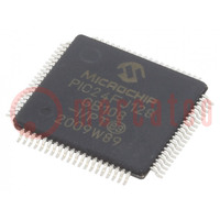 IC: PIC microcontroller; 128kB; 32MHz; 2÷3.6VDC; SMD; TQFP80; PIC24