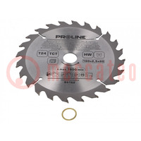 Circular saw; Ø: 160mm; Øhole: 20mm; Teeth: 24; cemented carbide