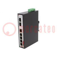 Switch Ethernet; nem menedzselhető; Portok száma: 7; 12÷48VDC
