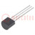 Transistor: NPN; bipolaire; 160V; 0,6A; 1W; TO92