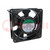 Ventilateur: AC; axial; 230VAC; 119x119x38,5mm; 132,5m3/h; 39dBA