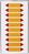 Rohrmarkierpfeile - Rot/Gelb, 16 x 75 mm, Folie, Selbstklebend