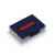 Austauschkissen Professional 6/53/2, zweifarbig blau/rot, für Professional 5203