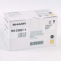 Sharp oryginalny toner MX-C30GTY, yellow, 6000s