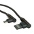 ROLINE Kábel USB 2.0 kábel, A megfordítható - Micro B (90°-os szögben), M/M, 1,8 m, fekete