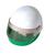 Artikelbild Bleistiftspitzer "Helm", weiß/grün