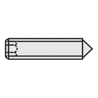 VIS SANS TÊTE TOOLCRAFT 839849 DIN 916 5 MM ACIER · 45H · NOIR M6 20 PC(S)