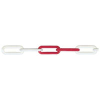 Kunststoffkette 10 mm Rolle 10 m (250 x 200)rot-weiss