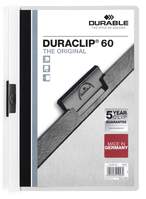 DURABLE Klemm-Mappe DURACLIP® 60 SB-VERPACKUNG, DIN A4, weiss