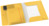 Eckspannermappe Cosy, A4, PP, mit Tasche, gelb