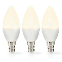 Nedis LBE14C352P3 energy-saving lamp Warm wit 2700 K 4,9 W E14 F
