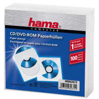 Hama 00062672 cd/dvd táska Védőtok 1 lemezek Fehér