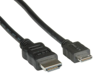 Value HDMI High Speed Kabel mit Ethernet, HDMI ST - Mini HDMI ST 2,0m
