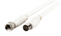 Schwaiger KVCKHQ185 532 coax-kabel 5 m F IEC Wit