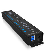ICY BOX IB-HUB1717-U3 USB 3.2 Gen 1 (3.1 Gen 1) Type-A 5000 Mbit/s Negro