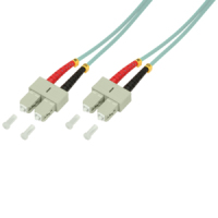 LogiLink 1m SC-SC InfiniBand/fibre optic cable OM3 Turquoise