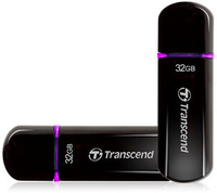 Transcend JetFlash 600 USB flash meghajtó 32 GB USB A típus 2.0 Fekete