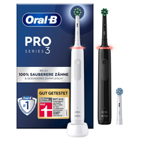 Oral-B Pro 3 Erwachsener Rotierende Zahnbürste Schwarz, Weiß