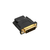 InLine 17660P changeur de genre de câble DVI-D HDMI A Noir