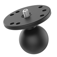 RAM Mounts Ball Adapter with Round Plate and 1/4"-20 Threaded Stud