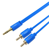 Blustream ANA1 audio cable 1 m 3.5mm 2 x RCA Blue