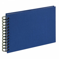 Walther Cloth álbum de foto y protector Azul 40 hojas Encuadernación espiral