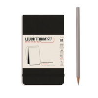 Leuchtturm AGENDABLACD Notizbuch A6 184 Blätter Schwarz