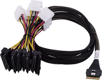 Microchip Technology 2305700-R Serial Attached SCSI (SAS)-kabel 0,8 m Zwart, Meerkleurig