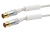 Schwaiger KVKHD100S531 coax-kabel 10 m IEC Transparant