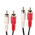 VCOM CV022-3.0 câble audio 3 m 2 x RCA Noir, Rouge, Blanc