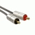 Hama 00080864 câble audio 1 m 3,5mm 2 x RCA Argent