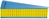 Brady WM-100-124-YL-PK etiqueta autoadhesiva Rectángulo Azul, Amarillo 625 pieza(s)