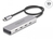 DeLOCK 64231 Schnittstellen-Hub USB Typ-C 10000 Mbit/s Grau