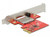 DeLOCK 91743 czytnik kart PCI Express Wewnętrzny Szary, Czerwony